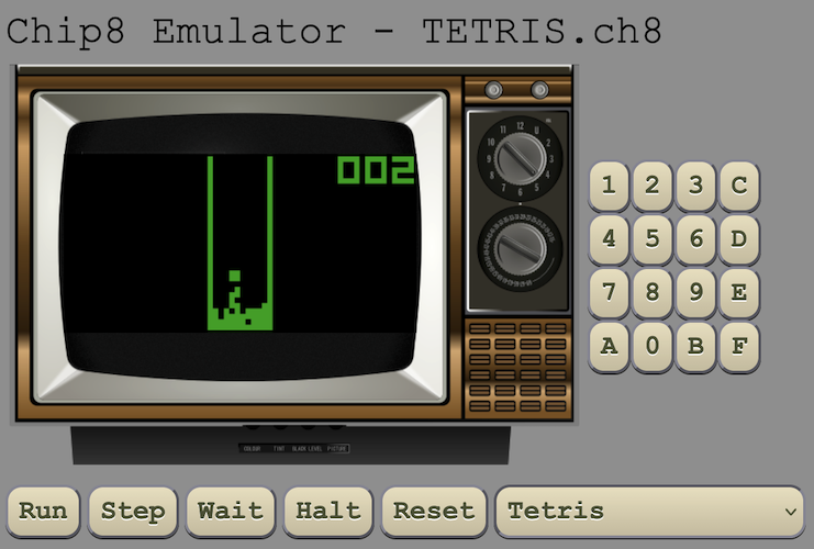 Chip8 simulator screenshot
