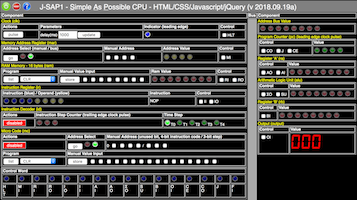 JS-SAP1 simulator screenshot